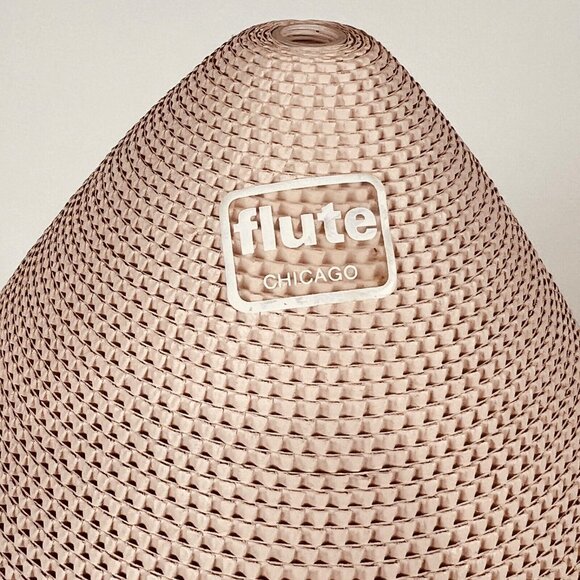 Flute Chicago Large Sculptural Cardboard Teardrop Vase Home Decor Art Piece - Picture 3 of 7